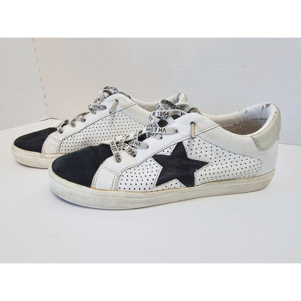 Vintage Havana Gadol Sneaker WHT/BLK Leather/Suede/Calf‎ Hair Star W SZ 8.5